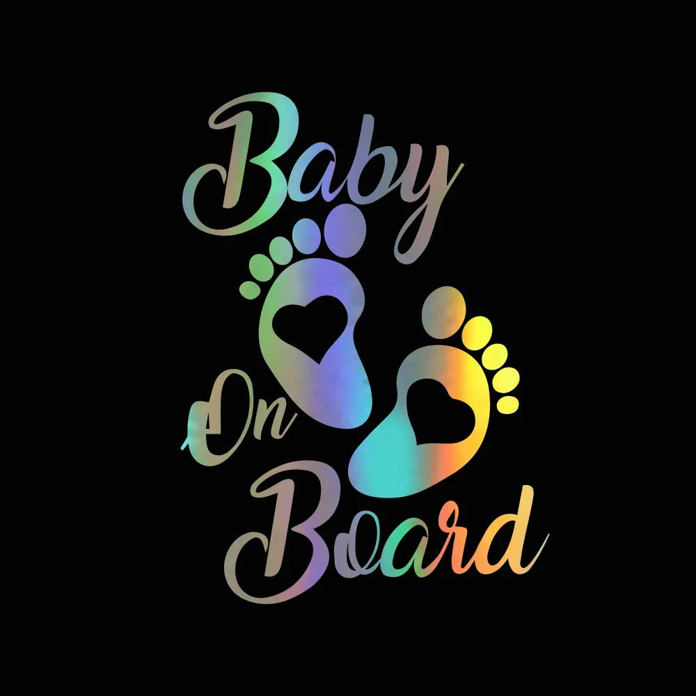 Car Stickers Personality Baby on Board Series Funny Car Body Window Warning Signs Child Stickers and Decals Vinyl ,15cm