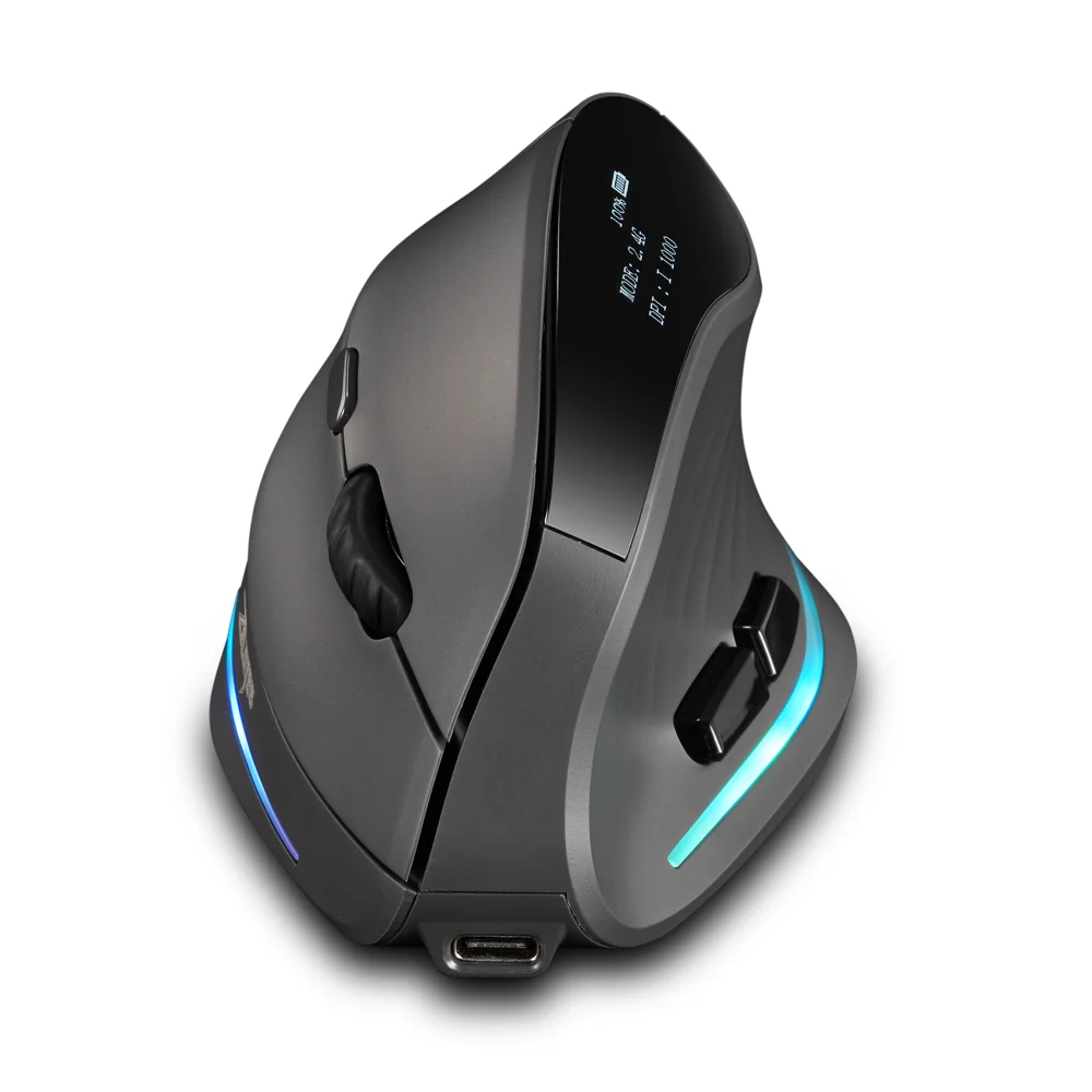 Lefon 2.4G Ergonomic Wireless Mouse Rechargeable Vertical Mouse Gaming Mice for PC Laptop MacOS Office F35C/F35B/F35 Model 버티컬 마