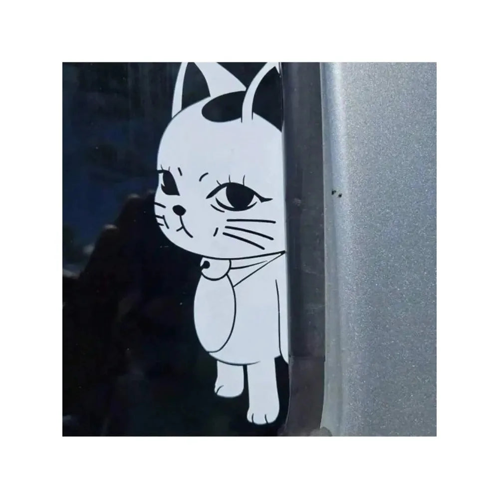 1 piece - A close-up view of a cat peeping. Vinyl sticker with patterns. For cars, water bottles and more decorations.