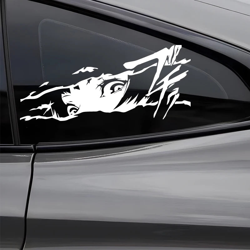 Girl's eyes anime decal,creative&fashion with high quality,good decorations for car truck &laptop,FOR ANIME FANS.