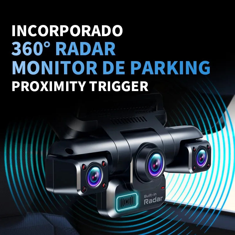 XUOIB 4CH GPS Dash Cam i9pro-wb Front 4K/2K+3*1080P for Car 360 DVR Camera 24H Parking Mode WiFi Video Recorder IR Night Vision