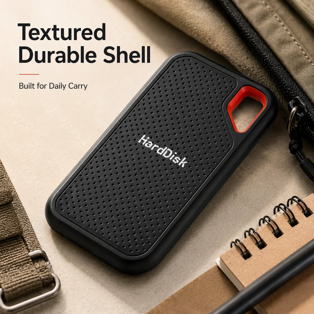 Mini Size External Hard Drive Stable Reading Writing Solid State Drive Data Saving Hard Disk For Study Work File Organizing