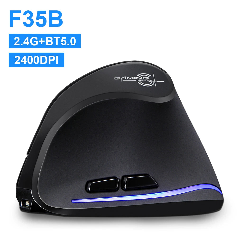 Lefon 2.4G Ergonomic Wireless Mouse Rechargeable Vertical Mouse Gaming Mice for PC Laptop MacOS Office F35C/F35B/F35 Model 버티컬 마