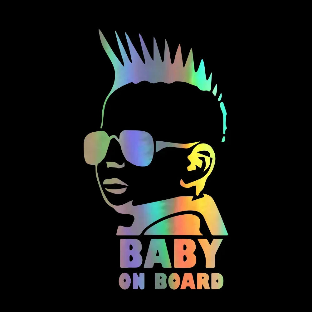 Car Stickers Personality Baby on Board Series Funny Car Body Window Warning Signs Child Stickers and Decals Vinyl ,15cm
