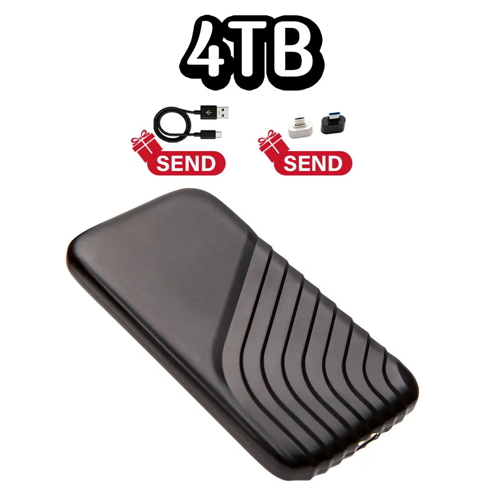 Portable Solid State Drive, brand new 16TB large capacity portable hard drive, external SSD USB3.1 suitable for laptops/MAC/PC