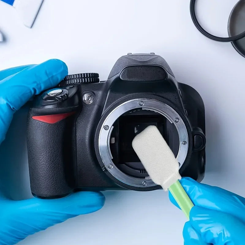 10pcs Camera Cleaning Kit Full-Frame Digital Camera Sensors Cleaning Brush Wipes