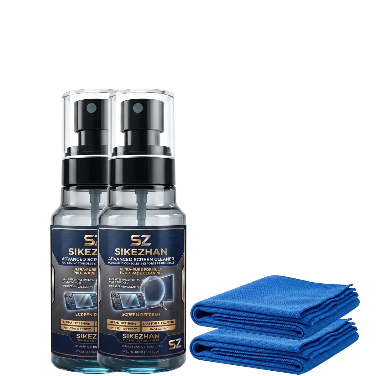 SIKEZHAN Advanced Screen Cleaner Kit for Gaming Consoles---Universal Screen Cleaner (Compatible with Various Devices) — 100ml