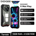 World Premiere DOOGEE V Max Play 5G Projector Rugged Phone 20500mAh Dual Camping Lights Dimensity 7300 16GB+512GB NFC Smartphone