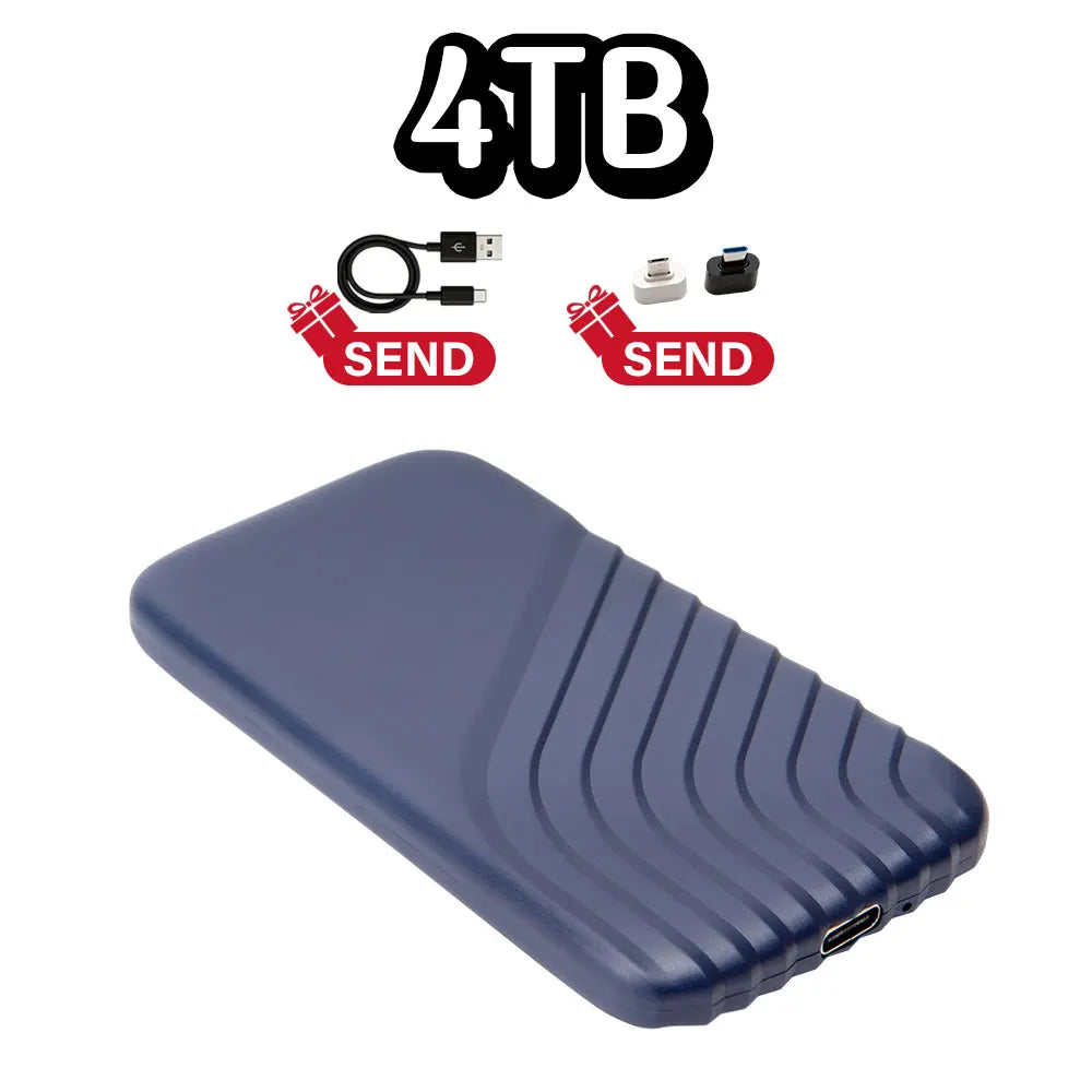 Portable Solid State Drive, brand new 16TB large capacity portable hard drive, external SSD USB3.1 suitable for laptops/MAC/PC