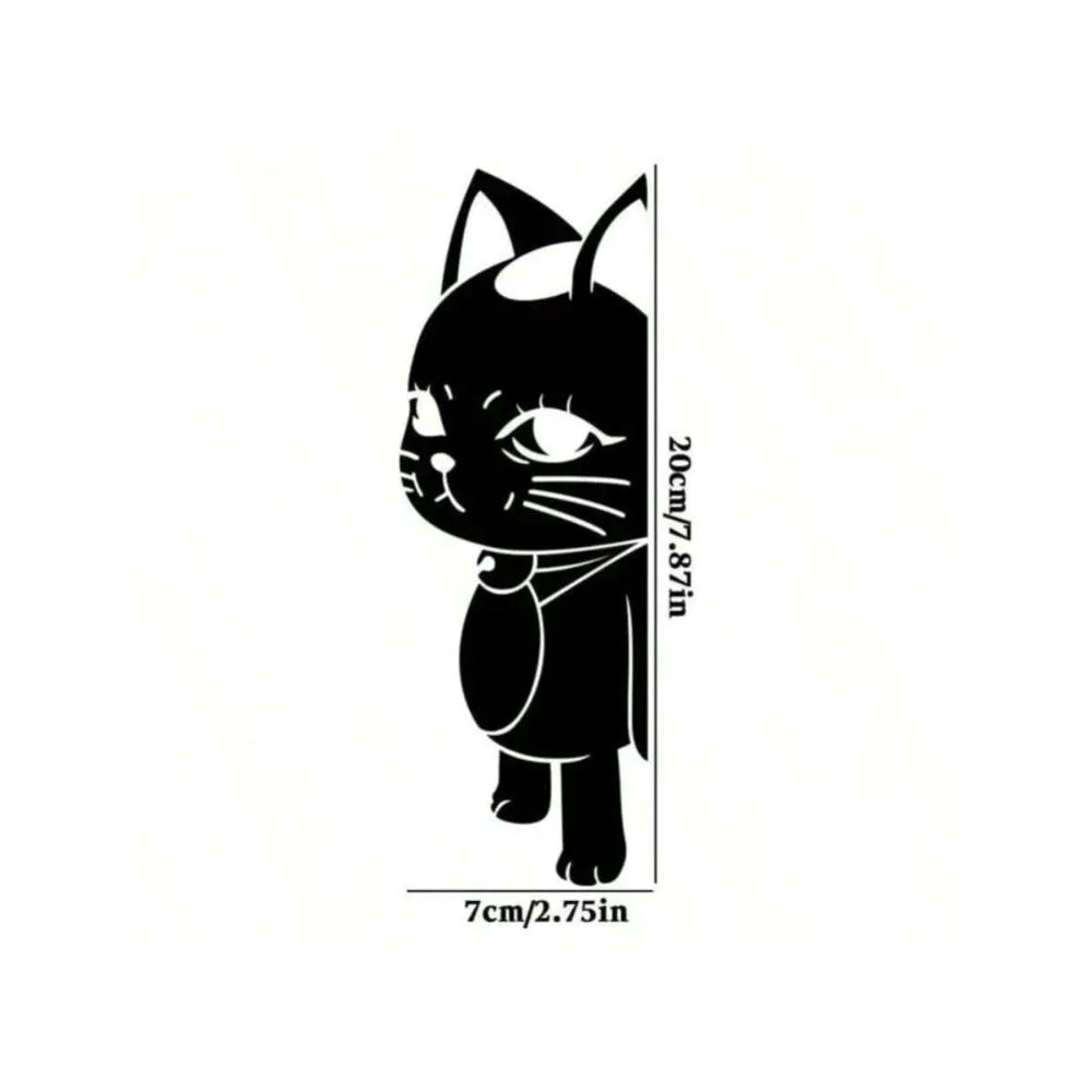 1 piece - A close-up view of a cat peeping. Vinyl sticker with patterns. For cars, water bottles and more decorations.