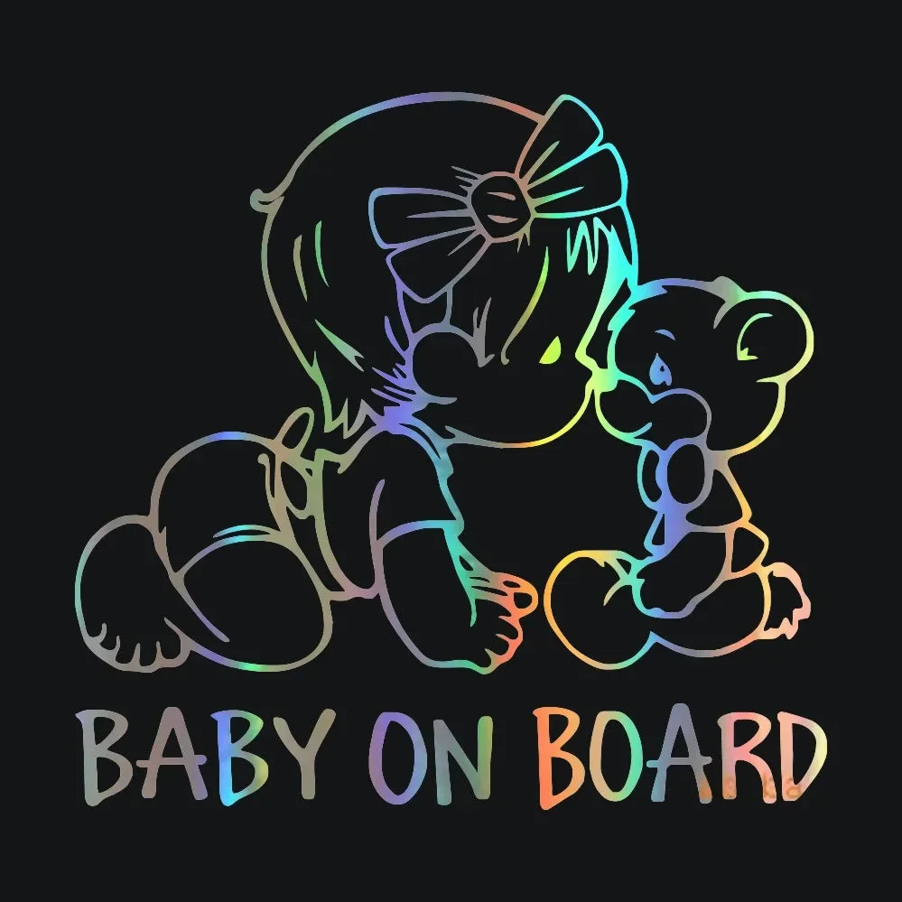 Car Stickers Personality Baby on Board Series Funny Car Body Window Warning Signs Child Stickers and Decals Vinyl ,15cm