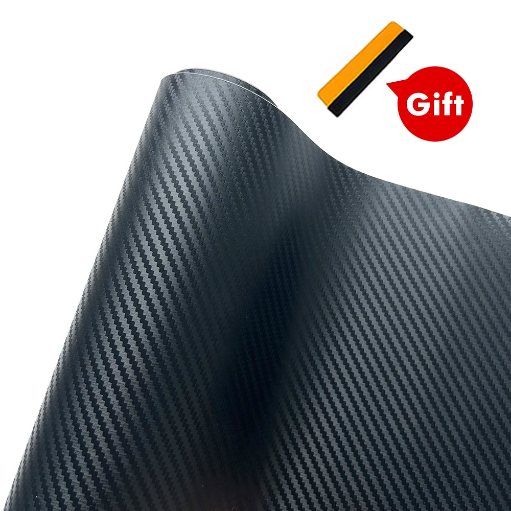 9D Carbon Fiber Wrap Waterproof Car Sticker Vinyl Car Tuning Motorcycle Stickers Glossy Matte Black Car Adhesive Vinyl Wrap Film