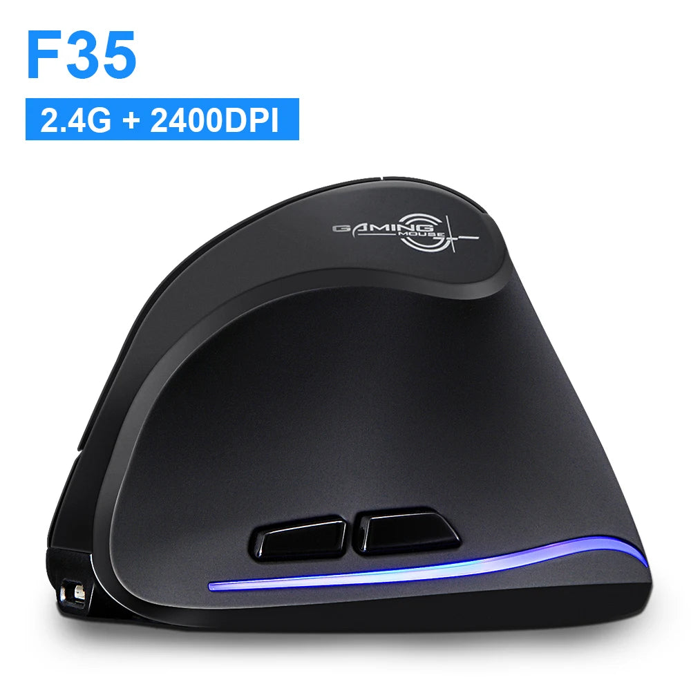 Lefon 2.4G Ergonomic Wireless Mouse Rechargeable Vertical Mouse Gaming Mice for PC Laptop MacOS Office F35C/F35B/F35 Model 버티컬 마