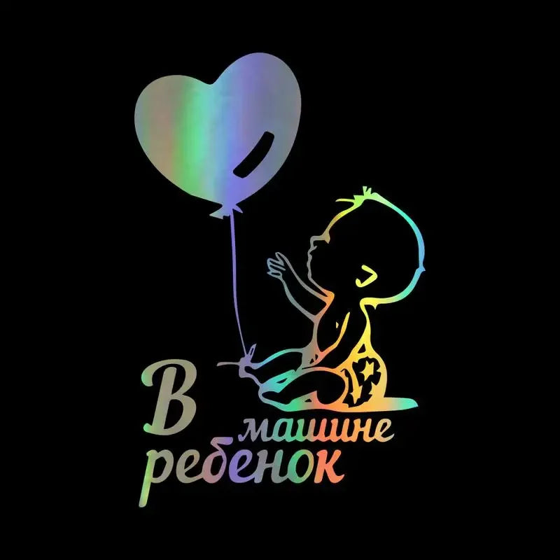 Car Stickers Personality Baby on Board Series Funny Car Body Window Warning Signs Child Stickers and Decals Vinyl ,15cm