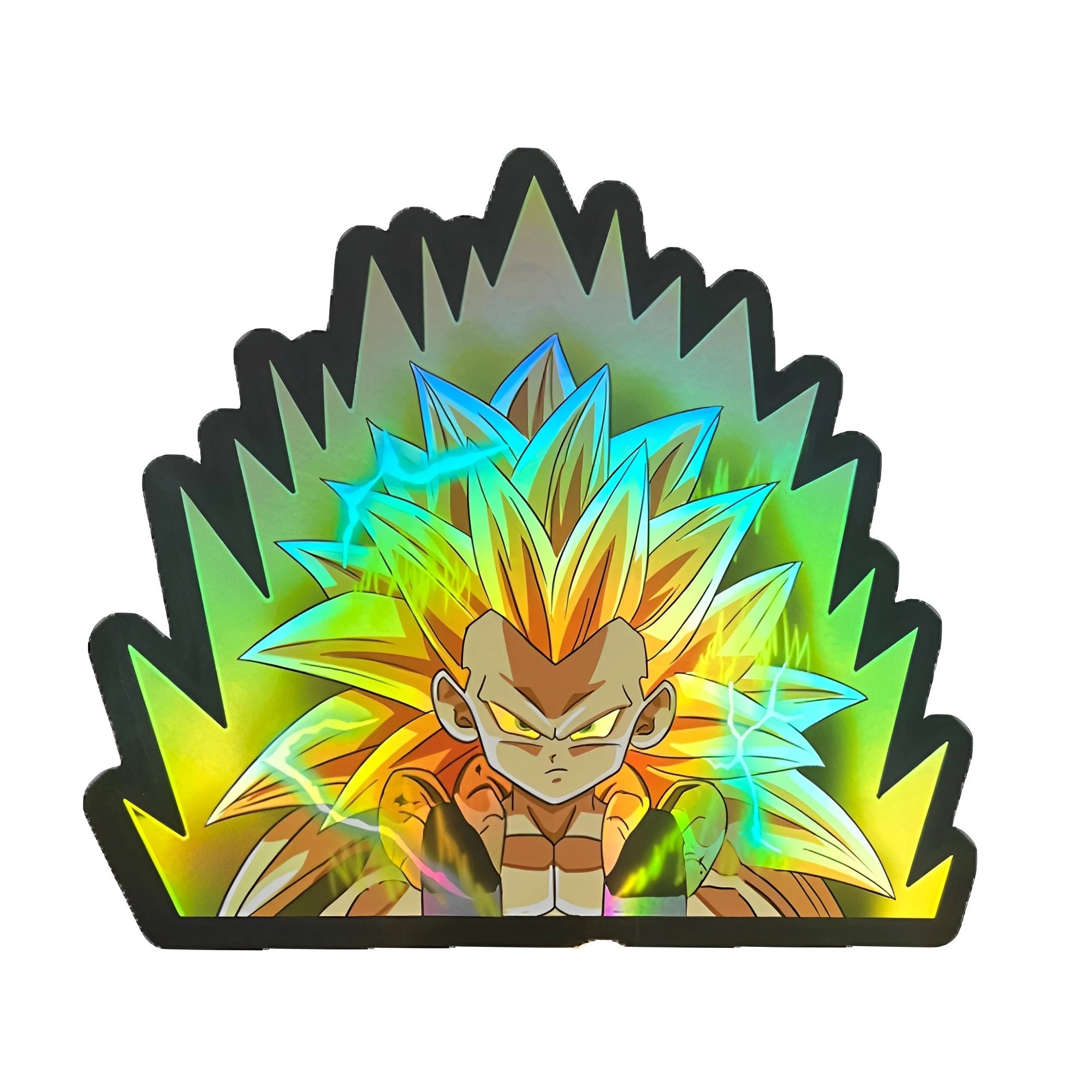 Cartoon Holographic Anime Laser Stickers Motorcycle Anime Lenticular Car Window Sticker For Laptop Hot（25 designs）