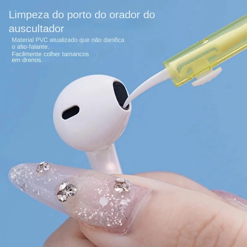Mobile Phone Speaker Charging Port Cleaning Set Dust Plug for iPhone 16 15 14 Earphones Clean Kit Brush for Samsung Xiaomi