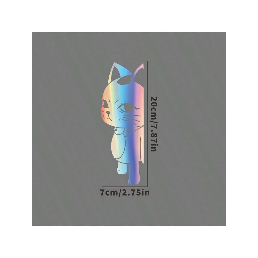 1 piece - A close-up view of a cat peeping. Vinyl sticker with patterns. For cars, water bottles and more decorations.
