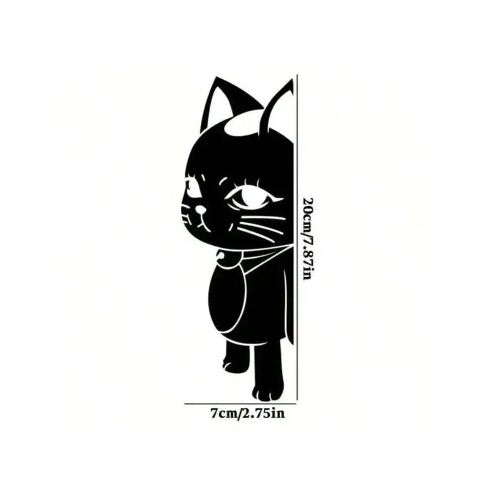 1 piece - A close-up view of a cat peeping. Vinyl sticker with patterns. For cars, water bottles and more decorations.