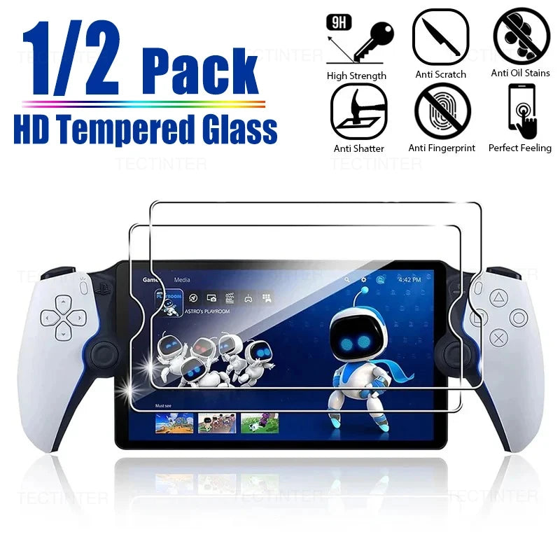 1/2Pcs Screen Protector Tempered Glass for Sony PlayStation PS5 Portal Handheld Anti-Scratch Protective Film Gaming Accessories