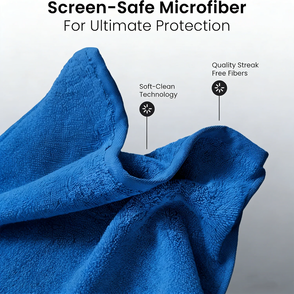Streak-Free Screen Cleaner Spray Kit & Microfiber Cloth for Smart TV LCD LED OLED Monitor Laptop Tablet IPad Car Cleaning 60ml