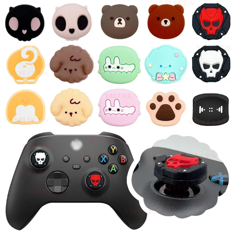 Patterned Thumb Grip Caps with Large Contact Area for Large Size Analog Sticks – Comfortable Joystick Cover for Switch2/PS5/Xbox