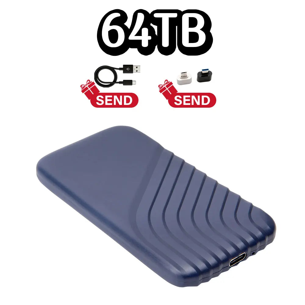 Portable Solid State Drive, brand new 16TB large capacity portable hard drive, external SSD USB3.1 suitable for laptops/MAC/PC