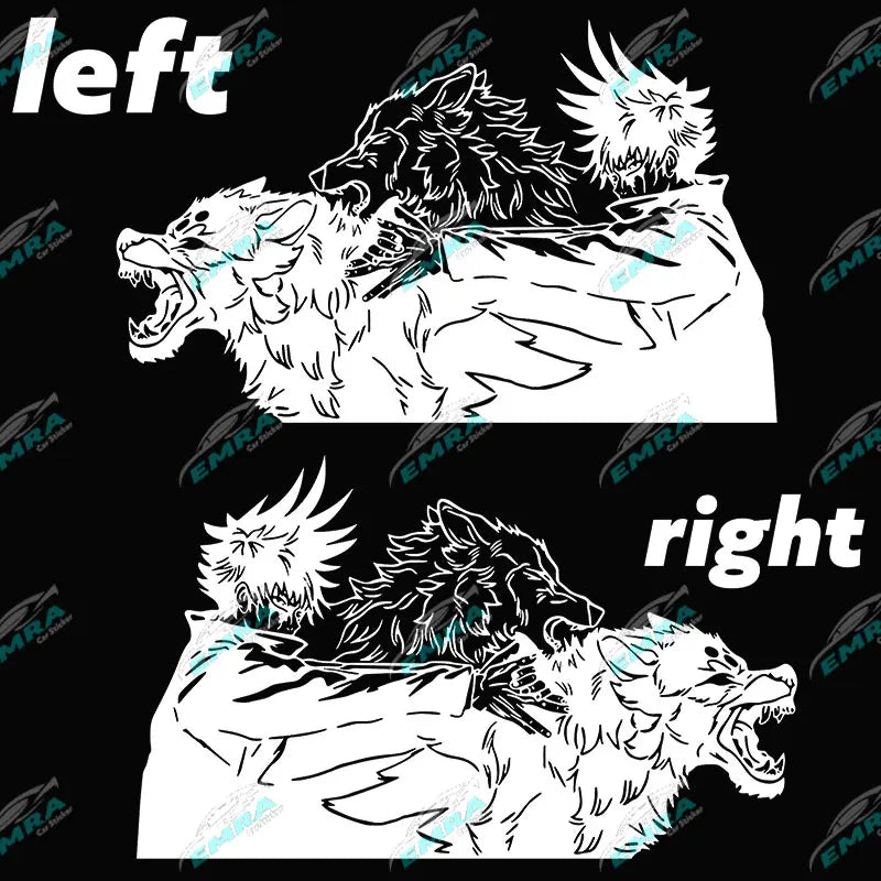 Large Anime Decal Graphic For Cars Sticker Decoration Side Hood Auto Parts Die Cutting Water Proof Vinyl Decals Accessories