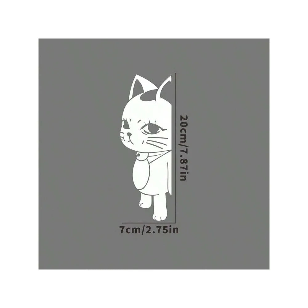 1 piece - A close-up view of a cat peeping. Vinyl sticker with patterns. For cars, water bottles and more decorations.