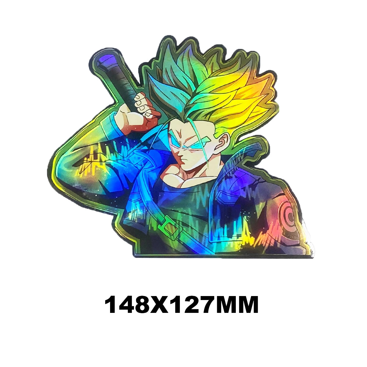 Cartoon Holographic Anime Laser Stickers Motorcycle Anime Lenticular Car Window Sticker For Laptop Hot（25 designs）