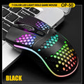 Wired Cable Gaming 7 breathing LED Back Light Optical Mouse USB Computer Hollowed out Mice Laptop Desktop 4D PC home use Office
