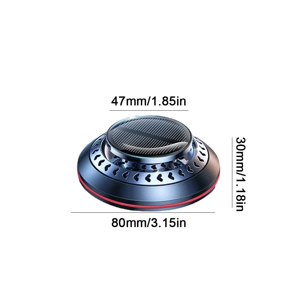 Solar Car Aromatherapy Essential Oil Levitation Automatic Rotation Fragrance Ornament Air Freshener Car Interior Decorations