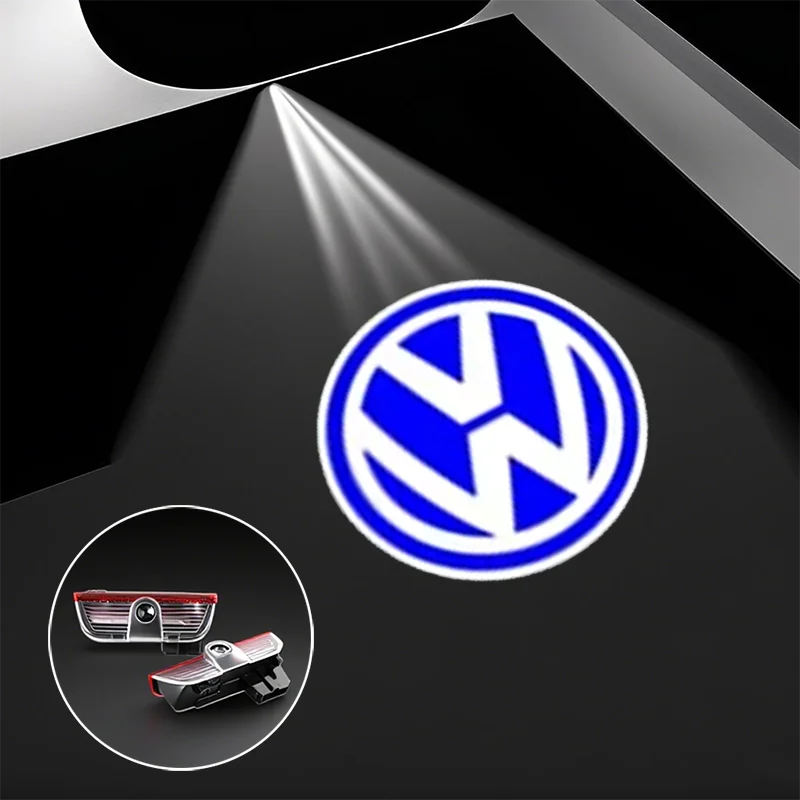 Car LED Door Logo Welcome Light Projector Lamps Accessories For VW GTI Scirocco Polo Golf Passat Tiguan Arteon Touran EOS CC