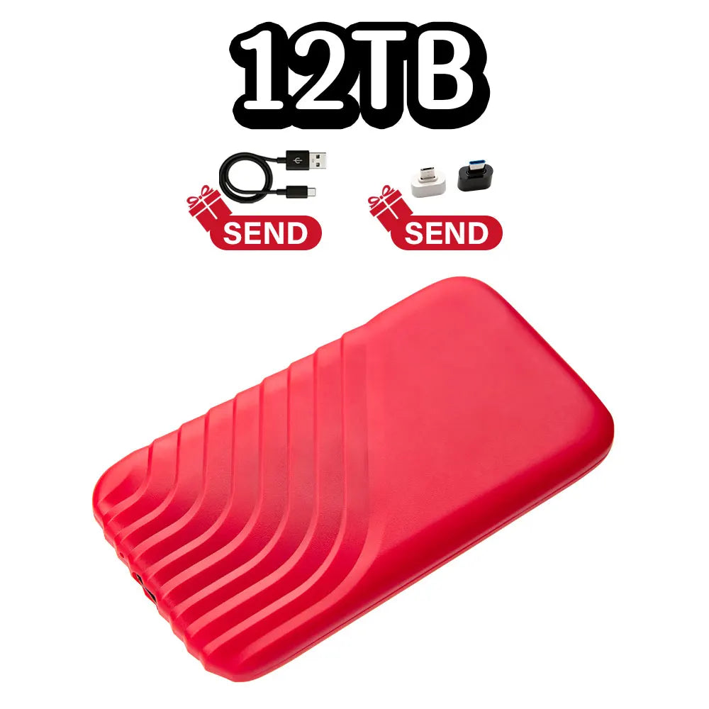 Portable Solid State Drive, brand new 16TB large capacity portable hard drive, external SSD USB3.1 suitable for laptops/MAC/PC