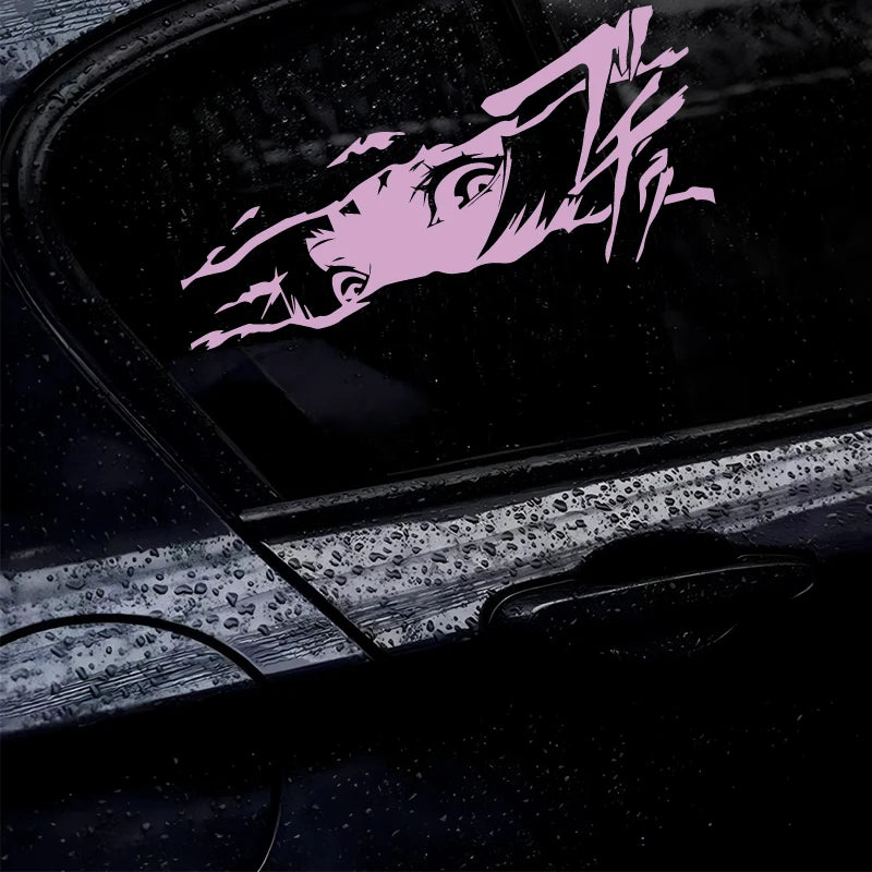 Girl's eyes anime decal,creative&fashion with high quality,good decorations for car truck &laptop,FOR ANIME FANS.