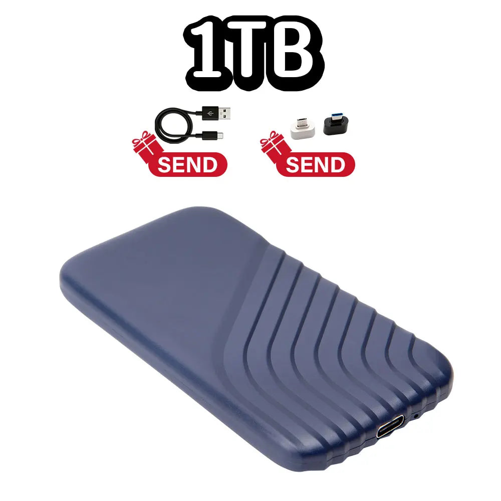 Portable Solid State Drive, brand new 16TB large capacity portable hard drive, external SSD USB3.1 suitable for laptops/MAC/PC