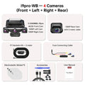 XUOIB 4CH GPS Dash Cam i9pro-wb Front 4K/2K+3*1080P for Car 360 DVR Camera 24H Parking Mode WiFi Video Recorder IR Night Vision