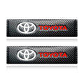 Auto sticker For Toyota Camry Car Seat Belt Cover Carbon Fiber Leather Shoulder Protection Cover Corolla E150 Rav4 Mark 2 Reiz