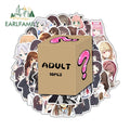 EARLFAMILY 10pcs/20pcs CUSTOM Car DIY Stickers Personalized Loli Furry Vinyl Random Combination Decal Sex Accessory Sticker