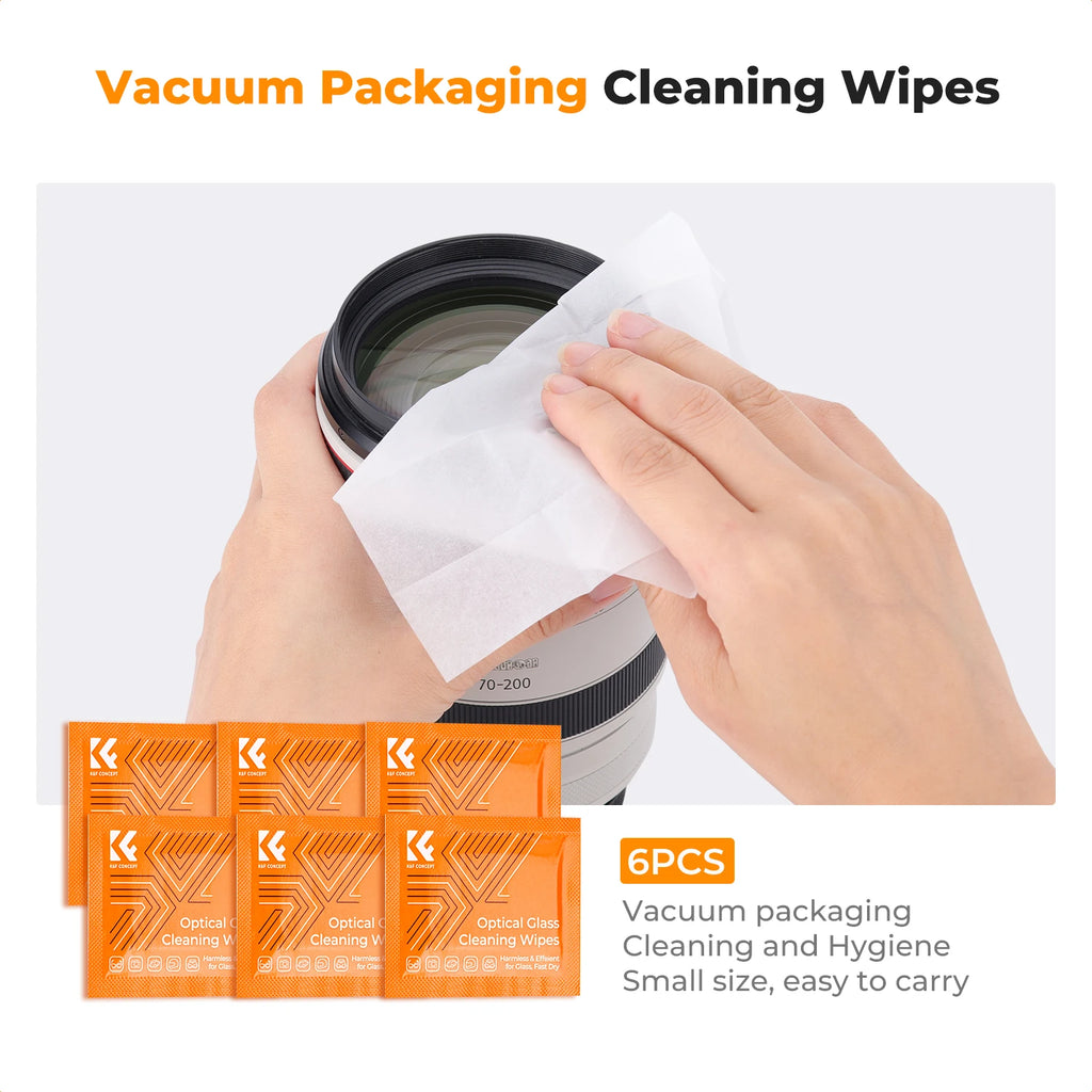 K&F CONCEPT Camera Lens Cleaning Kit with Camera Blower Glasses Wipes Cloth Cleaning Liquid Cleaning Pen for Camera Lens Phone