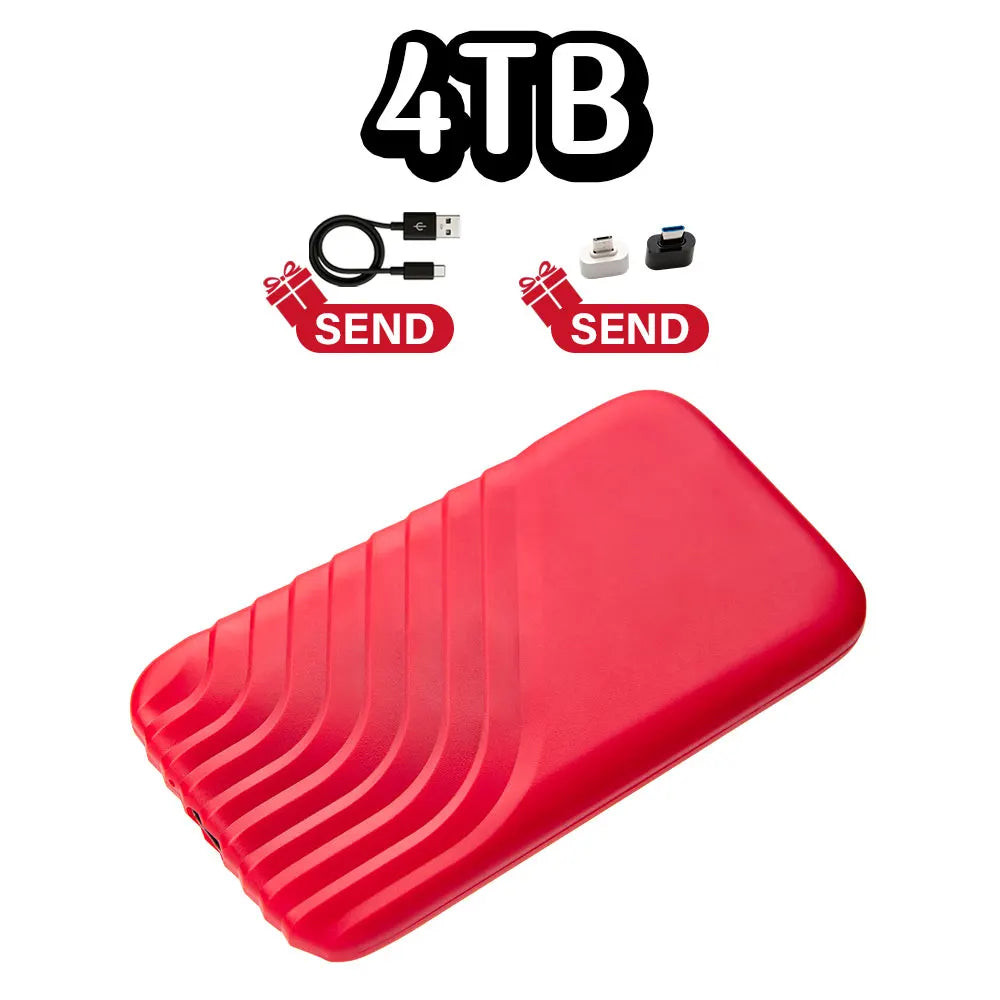 Portable Solid State Drive, brand new 16TB large capacity portable hard drive, external SSD USB3.1 suitable for laptops/MAC/PC