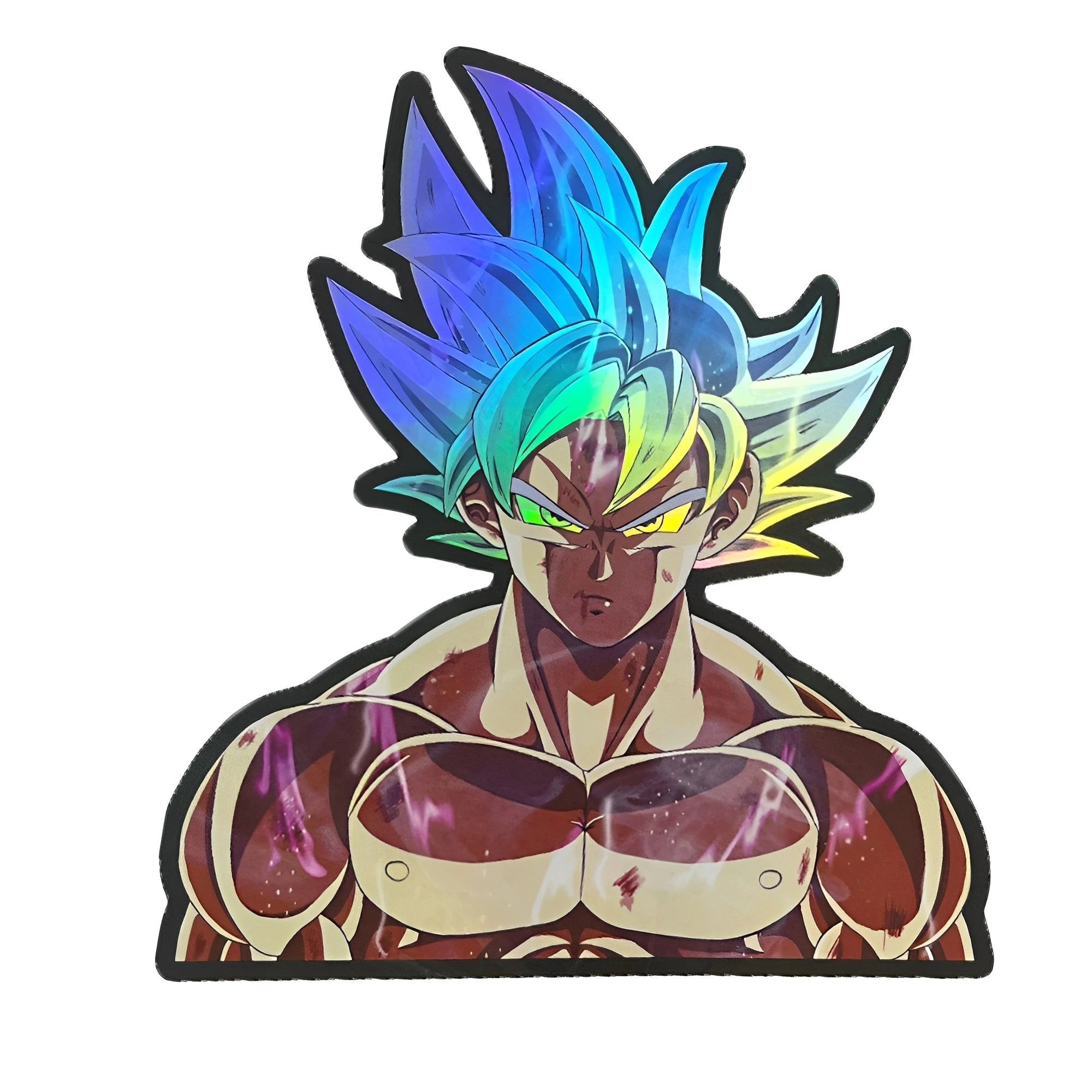 Cartoon Holographic Anime Laser Stickers Motorcycle Anime Lenticular Car Window Sticker For Laptop Hot（25 designs）