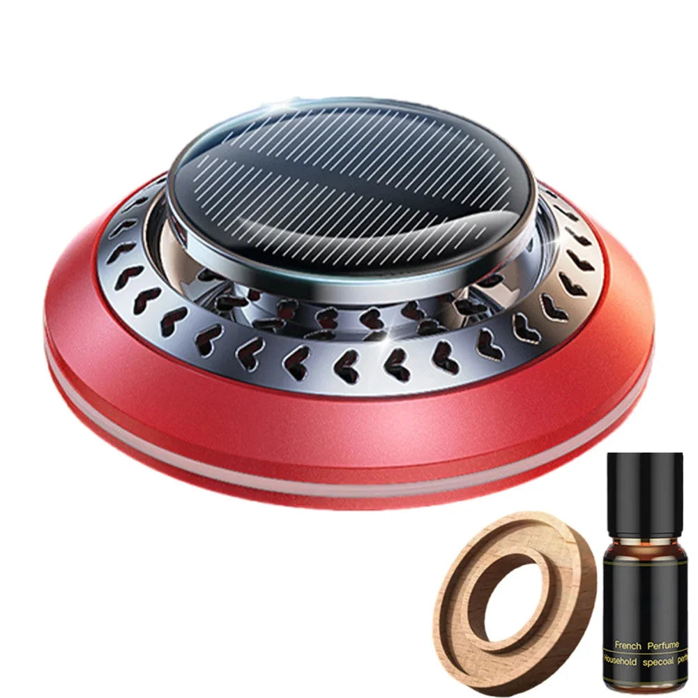 Solar Car Aromatherapy Essential Oil Levitation Automatic Rotation Fragrance Ornament Air Freshener Car Interior Decorations
