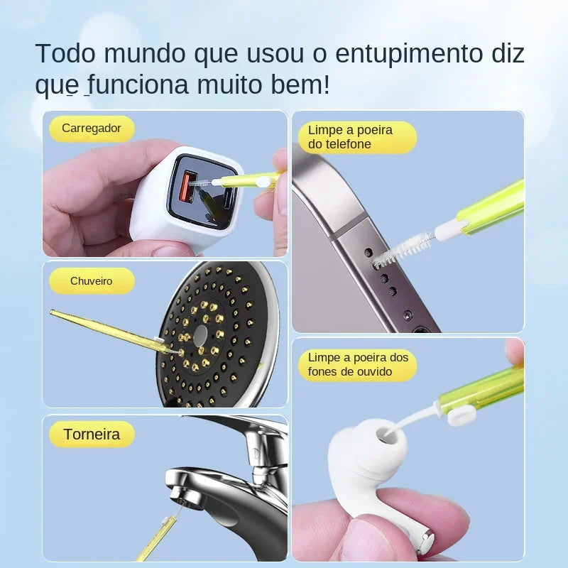 Mobile Phone Speaker Charging Port Cleaning Set Dust Plug for iPhone 16 15 14 Earphones Clean Kit Brush for Samsung Xiaomi