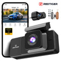 REDTIGER A3 3 Channel Dash Cam Dash Camera 2.5K+1080P+1080P Built-in 5.8Ghz WiFi Night Vision  Parking Monitor