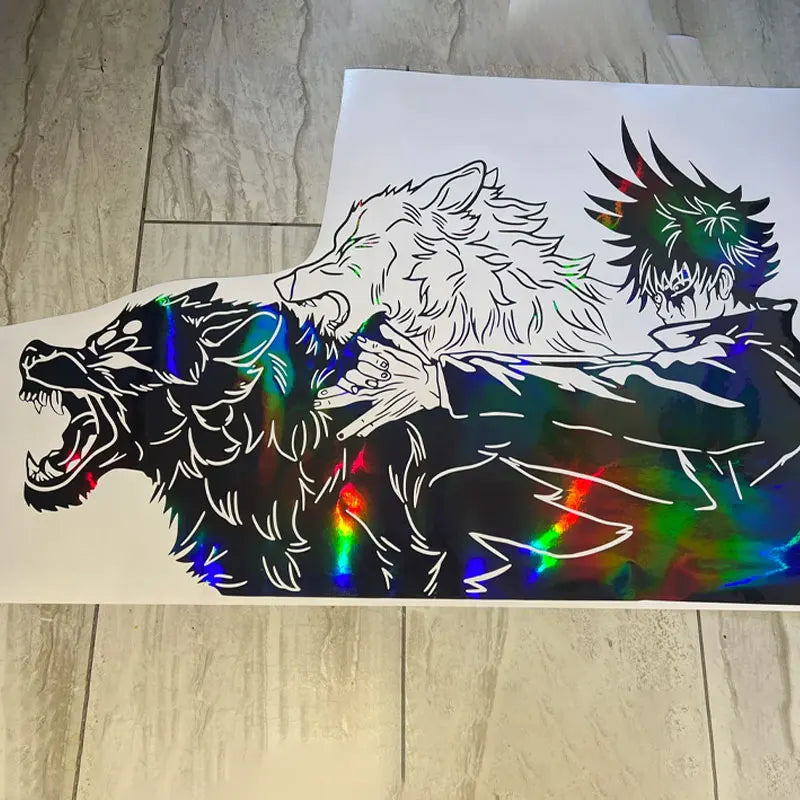 Large Anime Decal Graphic For Cars Sticker Decoration Side Hood Auto Parts Die Cutting Water Proof Vinyl Decals Accessories