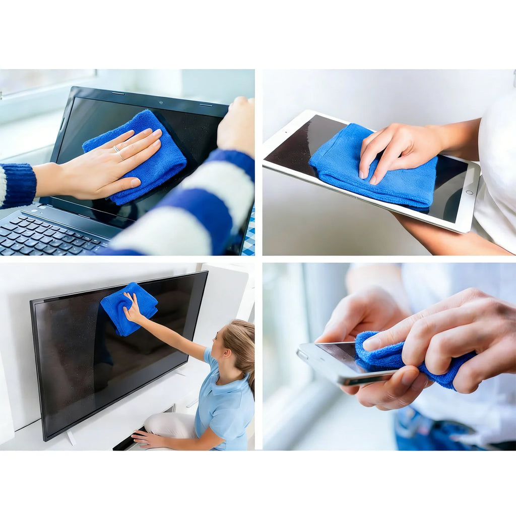 Streak-Free Screen Cleaner Spray Kit & Microfiber Cloth for Smart TV LCD LED OLED Monitor Laptop Tablet IPad Car Cleaning 60ml
