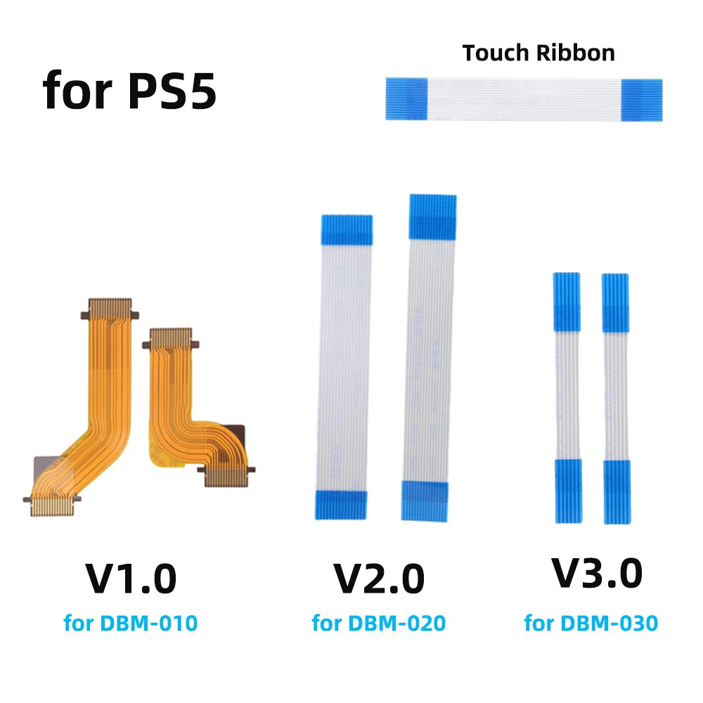 1/5 Pairs Replacement R2 L2 L1 R1 Trigger Button Ribbon Flex Cable for PS5 Dualsense Controller BDM-010 020 Motor Connect Cable