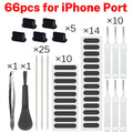 66PCS Mobile Phone Speaker Charging Port Cleaning Set Dust Plug for iPhone 17 16 14 Earphones Clean Kit Brush for Samsung Xiaomi