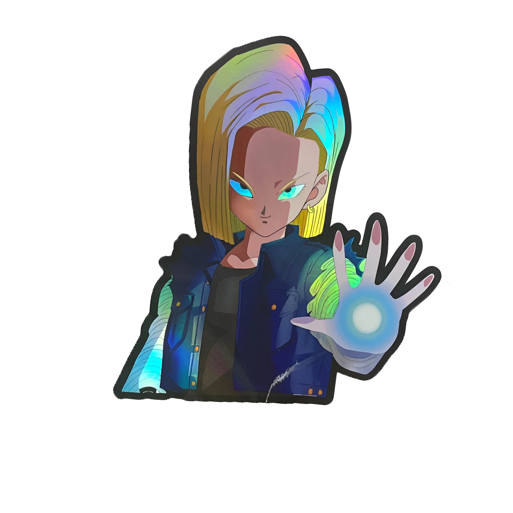 Cartoon Holographic Anime Laser Stickers Motorcycle Anime Lenticular Car Window Sticker For Laptop Hot（25 designs）
