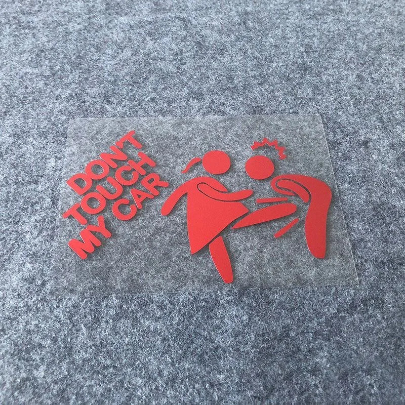 Don't touch my Motorcycle stickers. Girls' version personalized creative reflective waterproof modification decorative decals